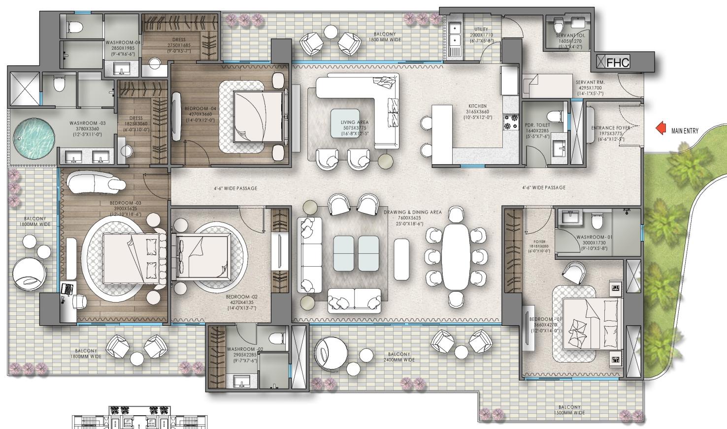 Luxury Floor Plan Layout